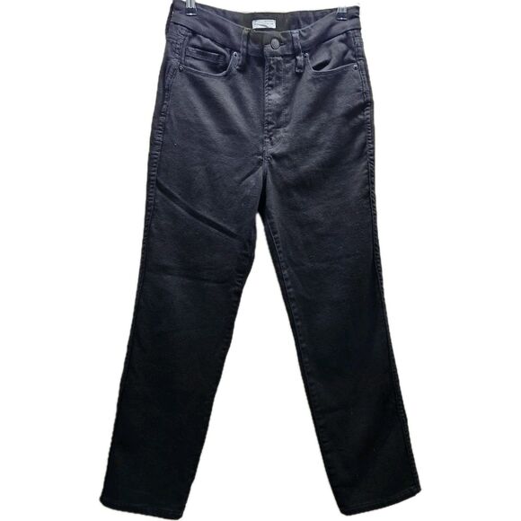 Good American Womens Black Straight Leg Jeans Size 6/28 - Picture 1 of 14